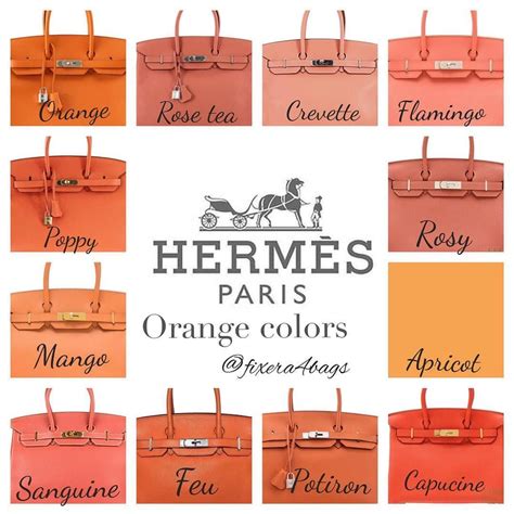 all hermes colors|Hermes color chart.